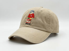 Boné Polo RL Summer Style Bear - Creme