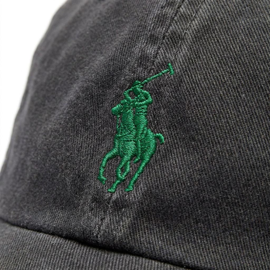 Boné Polo RL Classic - Chumbo Small Pony Verde