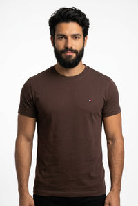 Camiseta TH Masculina Classic Nape - Marrom