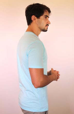 Camiseta RL Essential Small Pony Colorido - Azul Capri