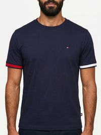 Camiseta TH Minimalist Sleeve Stripe - Azul Marinho
