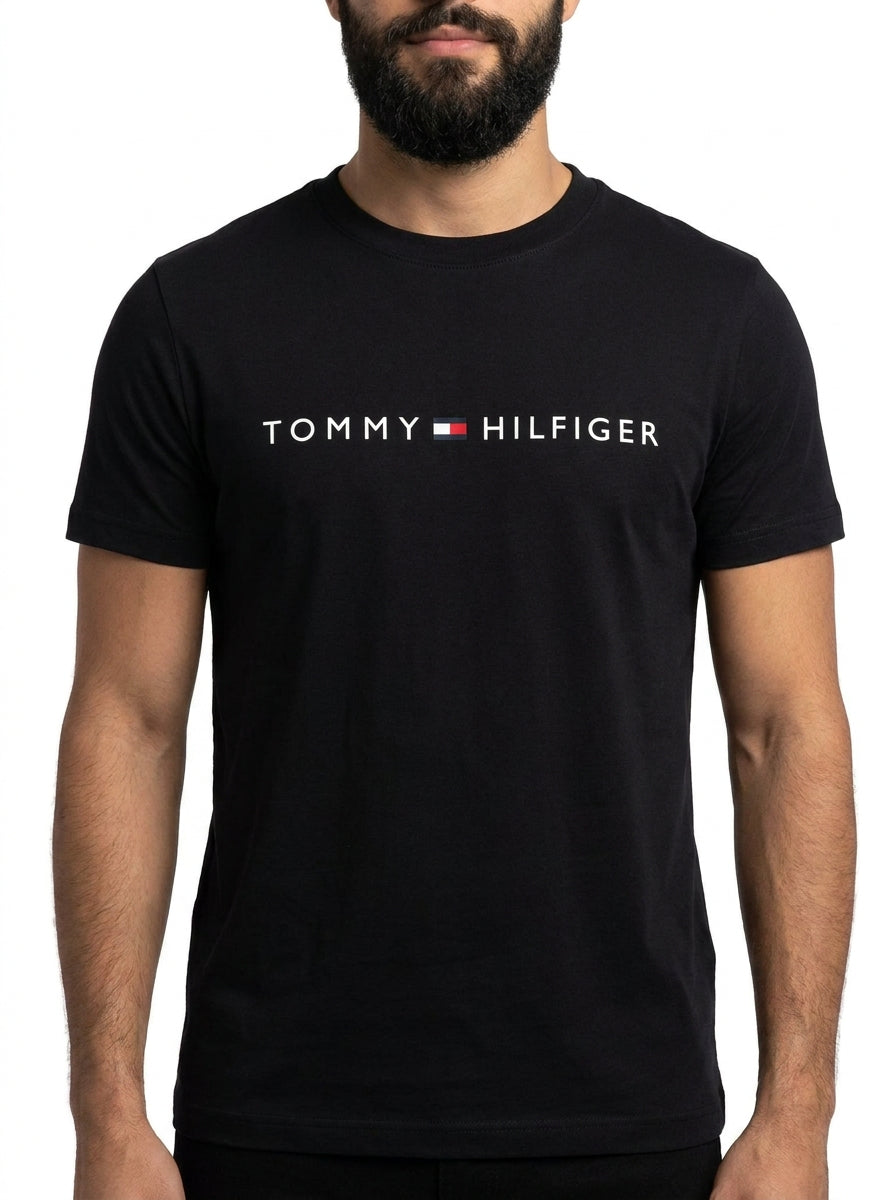 Camiseta TH Urban Line Statement - Preta
