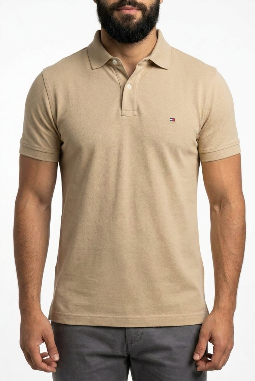Camisa Gola Polo TH Masculina Coupe Sur Ivy - Cáqui
