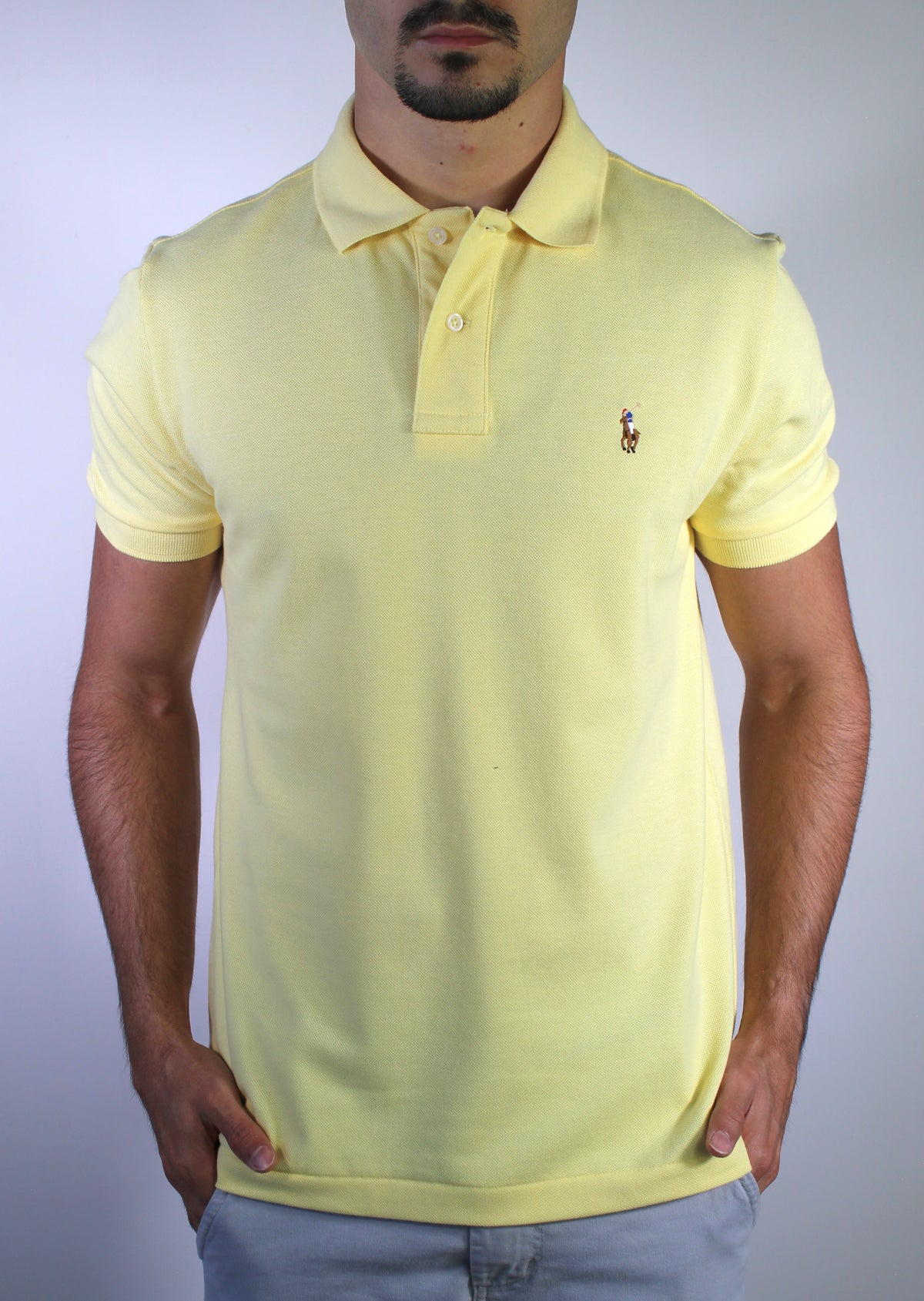 Camisa Gola Polo RL - Amarela Small Pony Colorido