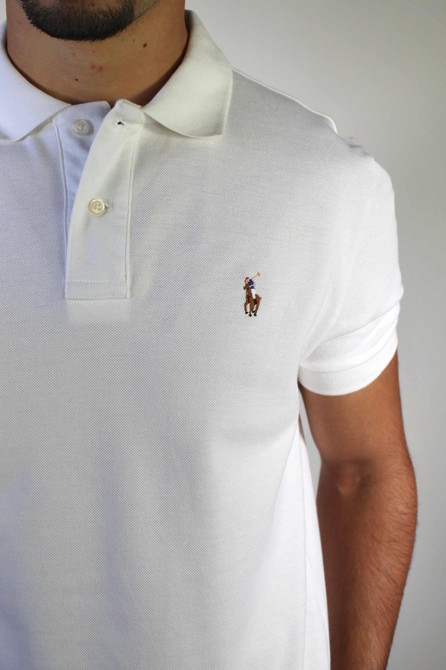 Camisa Gola Polo RL - Branca Small Pony Colorido
