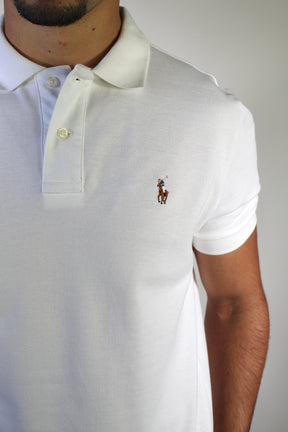 Camisa Gola Polo RL - Branca Small Pony Colorido