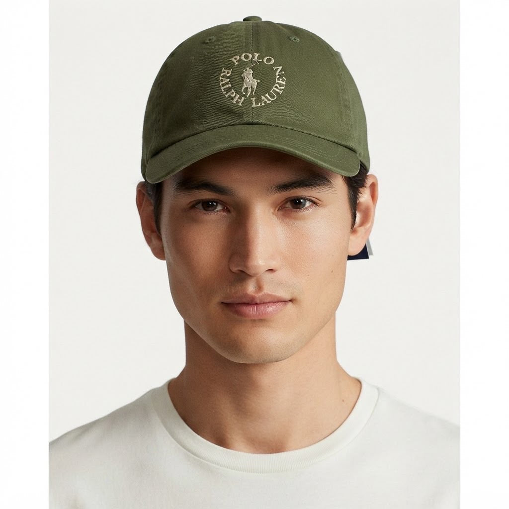 Boné Polo RL Signature Circle - Verde Musgo