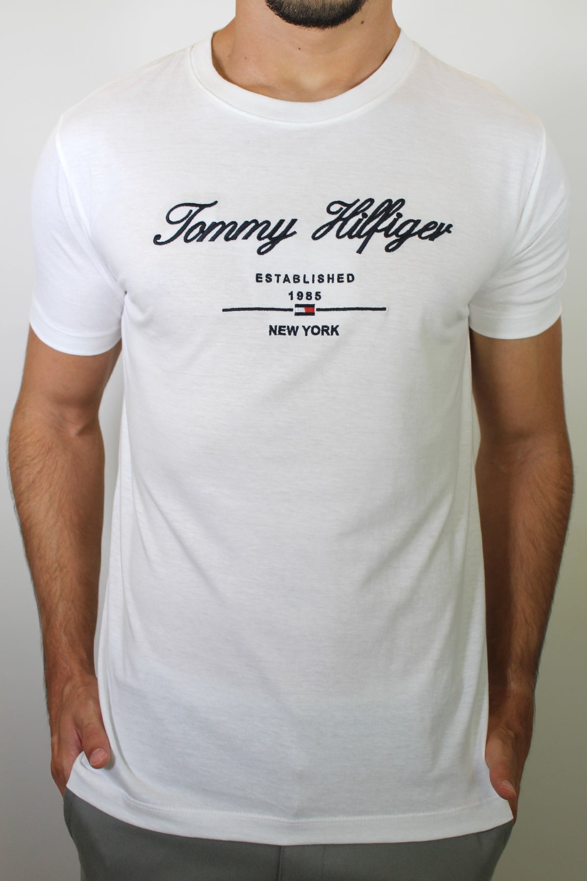 Camiseta TH Tommy Established 1985 NY - Branca