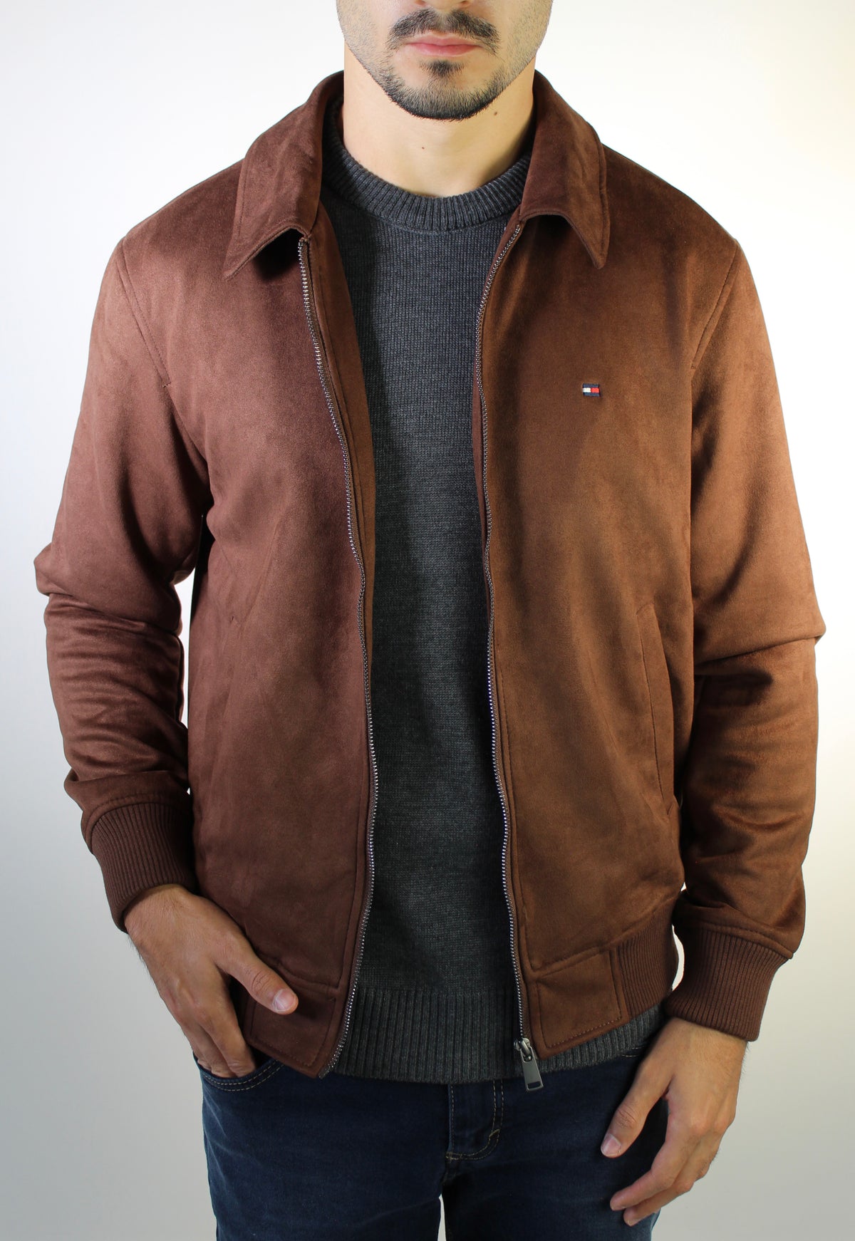 Jaqueta Suede TH - Marrom