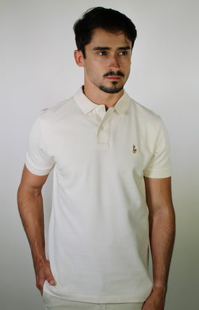 Camisa Gola Polo RL - Bege Small Pony Colorido