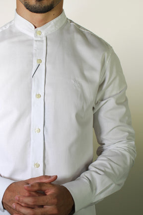 Camisa RL Manga Longa Gola Padre - Branca
