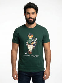 Camiseta RL Iconic Bear Golf Club - Verde Musgo