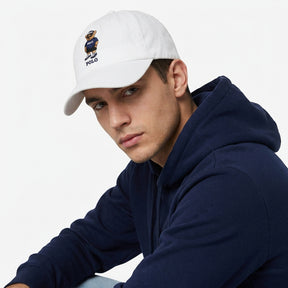 Boné Polo RL Casual Style Bear - Branco