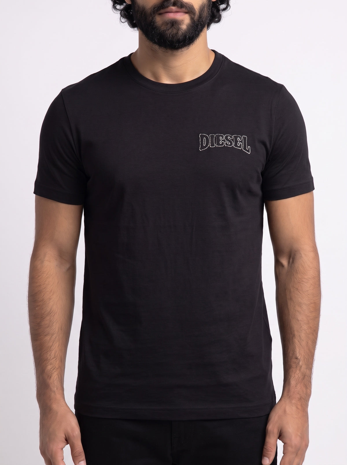 Camiseta DSL Outline Stitch Logo - Preta