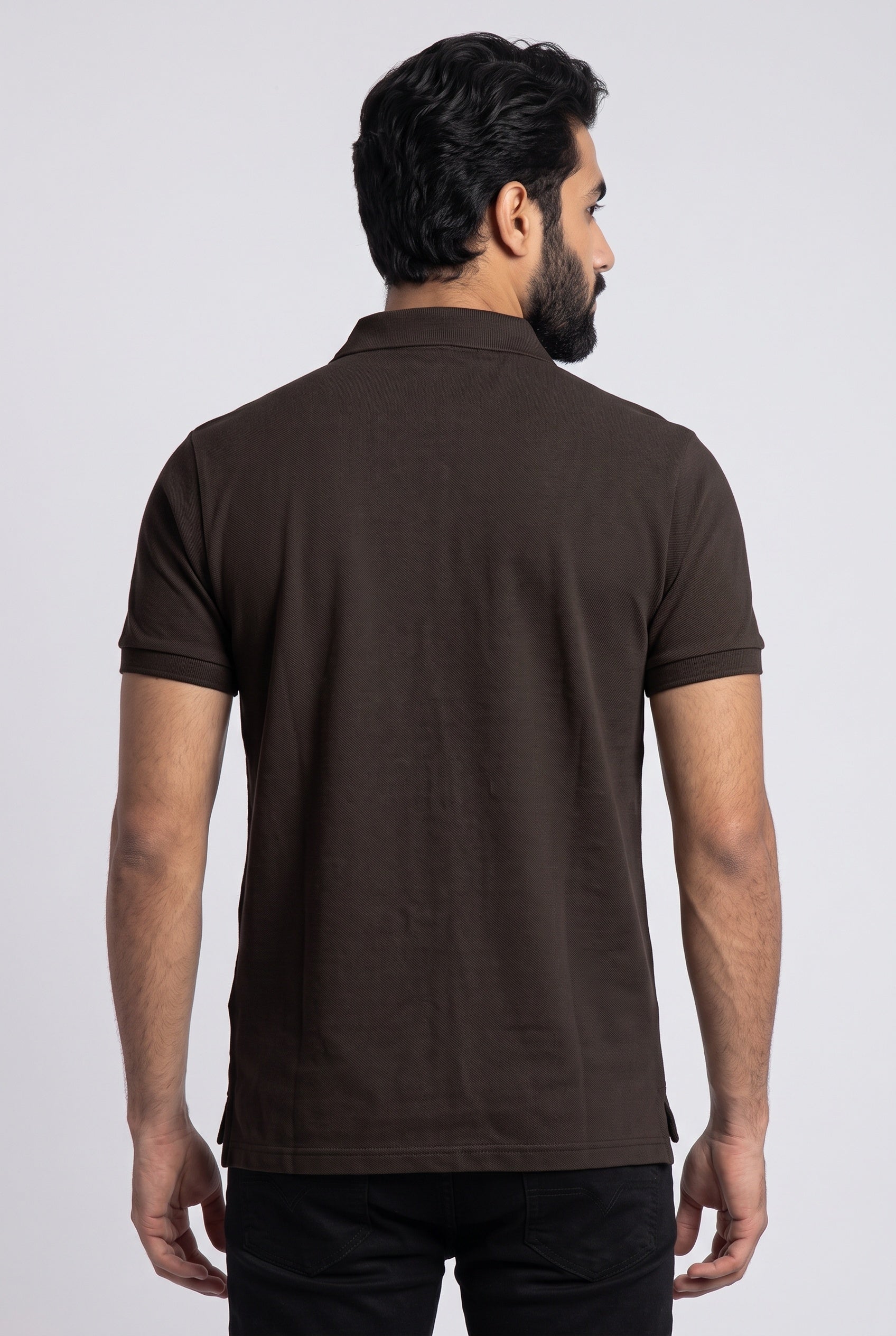 Camisa Gola Polo RL - Marrom Small Pony Bege