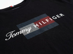 Camiseta TH Grid Flag Urban Concept - Preta