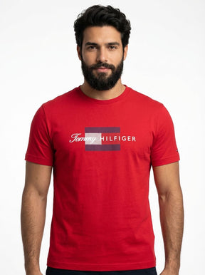 Camiseta TH Grid Flag Urban Concept - Vermelha
