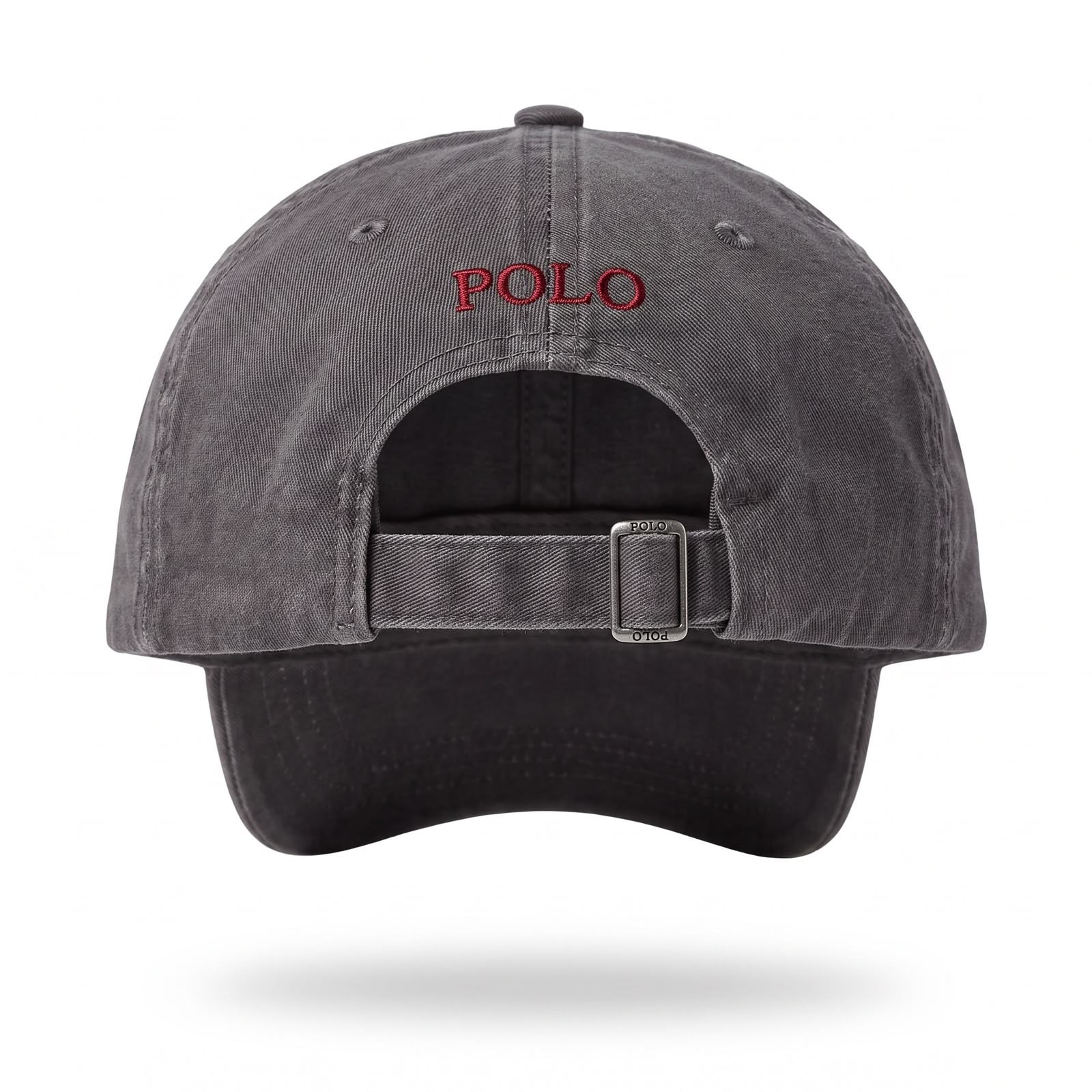 Boné Polo RL Classic - Chumbo Small Pony Vermelho