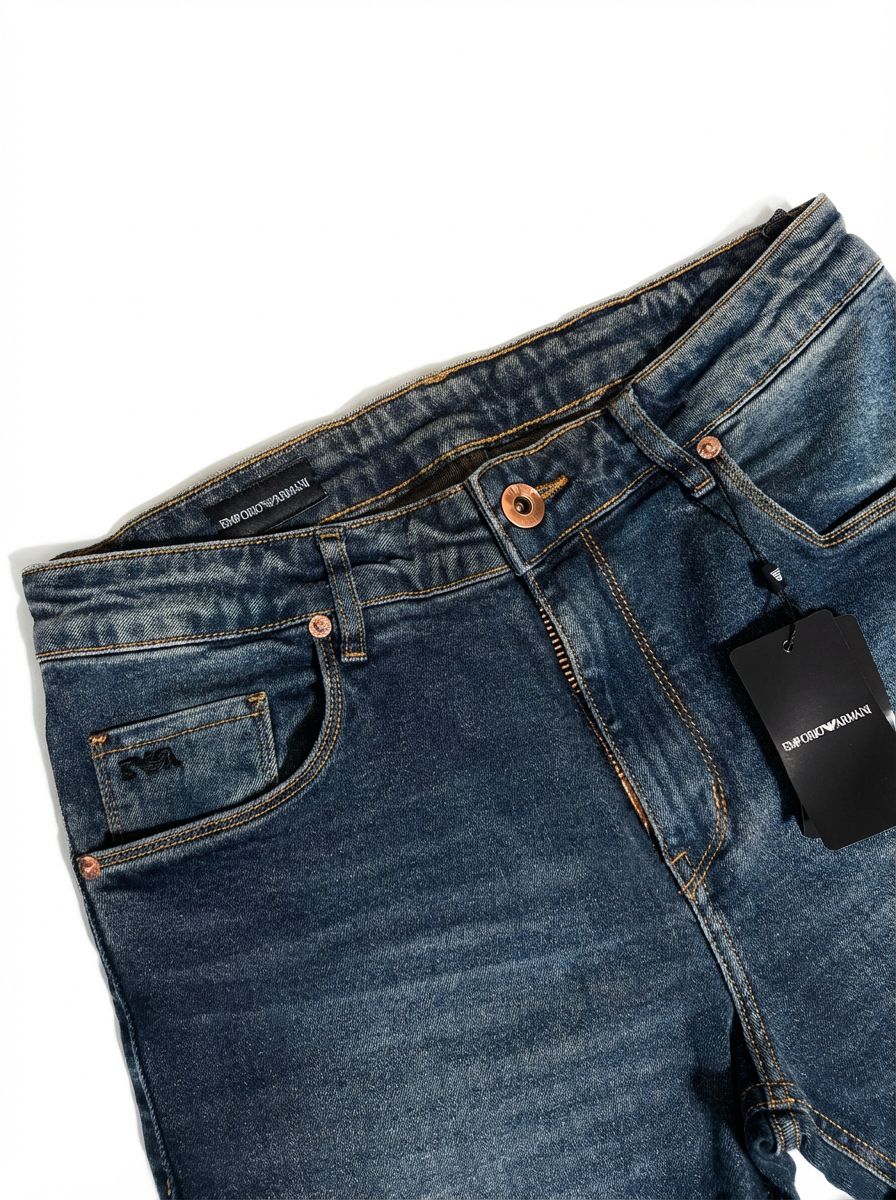 Calça Jeans EA - Vintage Stoned Denim