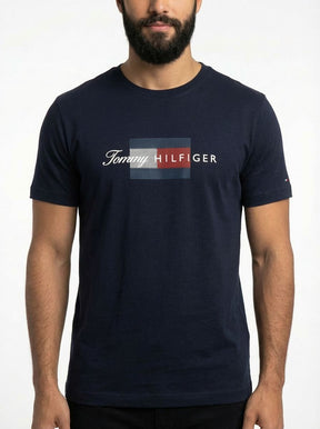 Camiseta TH Grid Flag Urban Concept - Azul Marinho