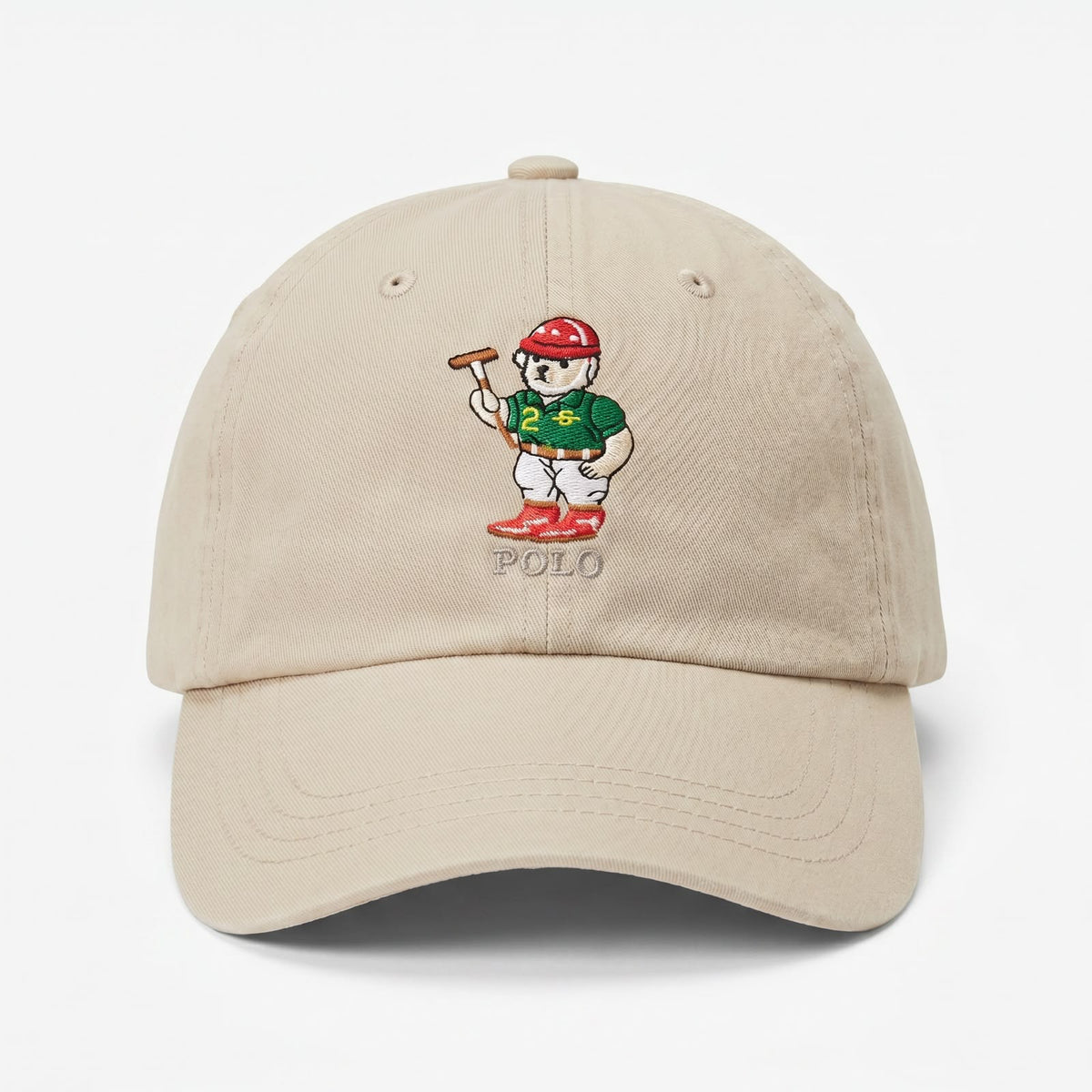 Boné RL Polo Athlete Bear - Creme