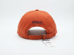 Boné Polo RL Classic - Laranja Small Pony Azul Royal