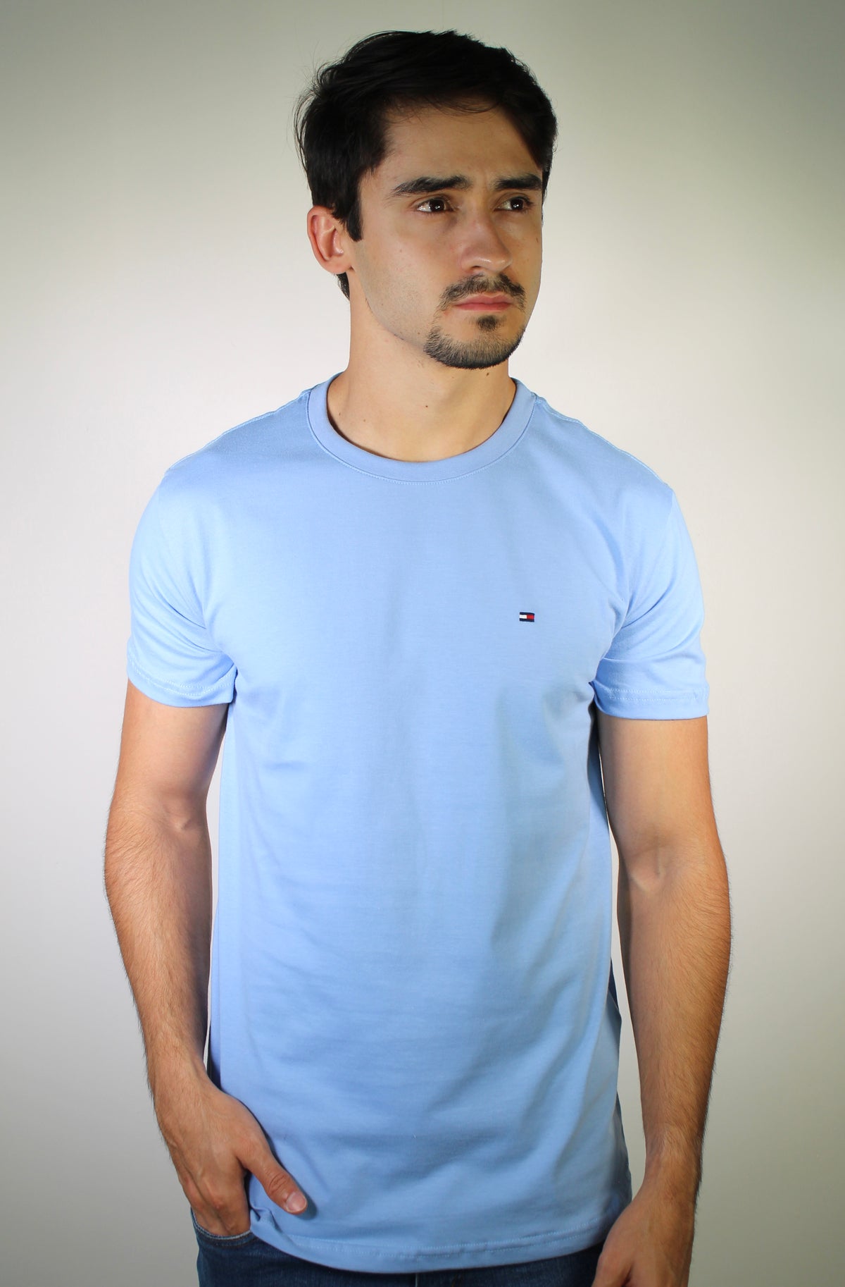 Camiseta TH Masculina Classic Nape - Azul Serenity