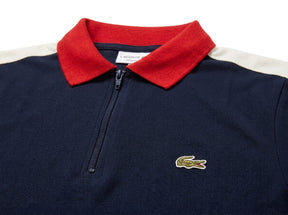 Camisa Gola Polo LCT Legacy Contrast Zip - Azul Marinho