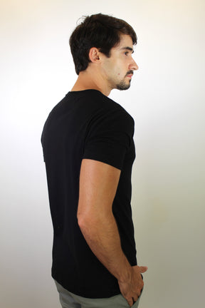 Camiseta TH Verge Flag Side Logo - Preta