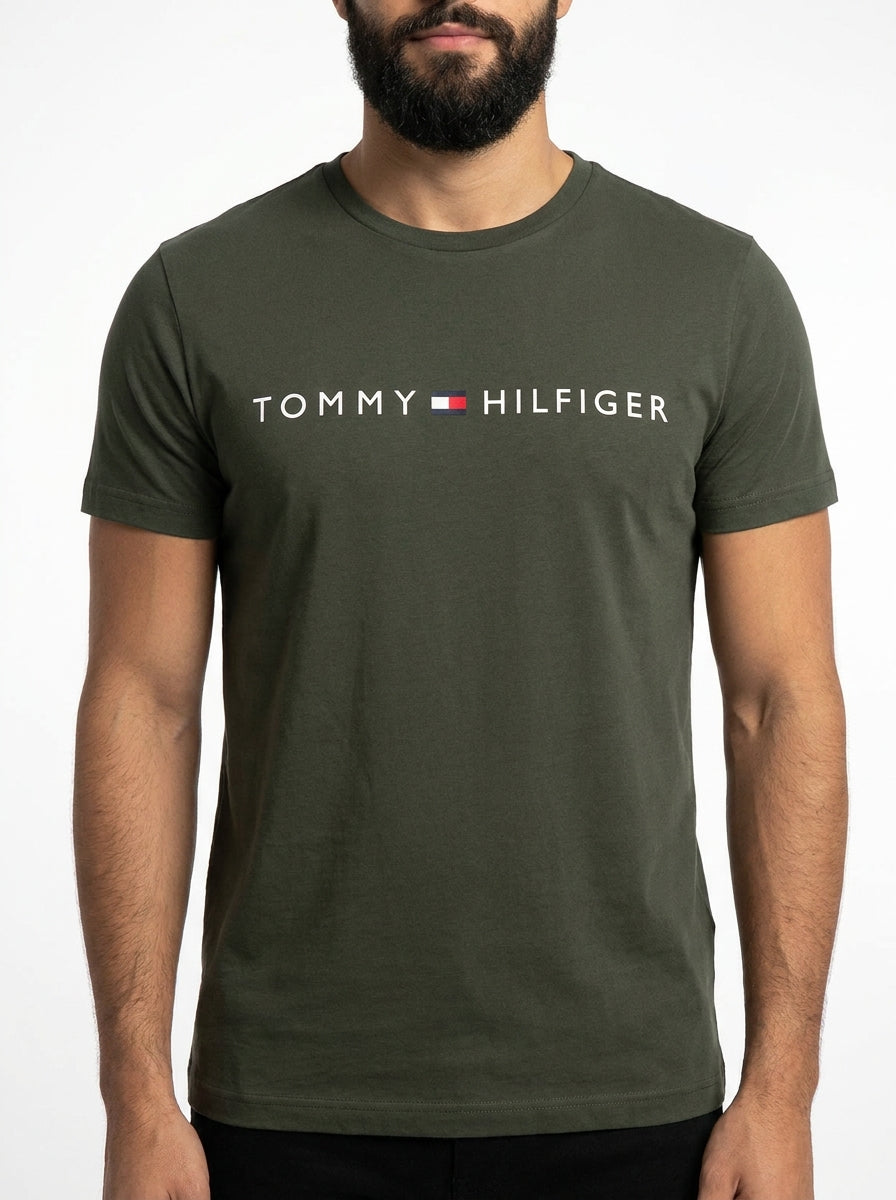 Camiseta TH Urban Line Statement - Verde Musgo