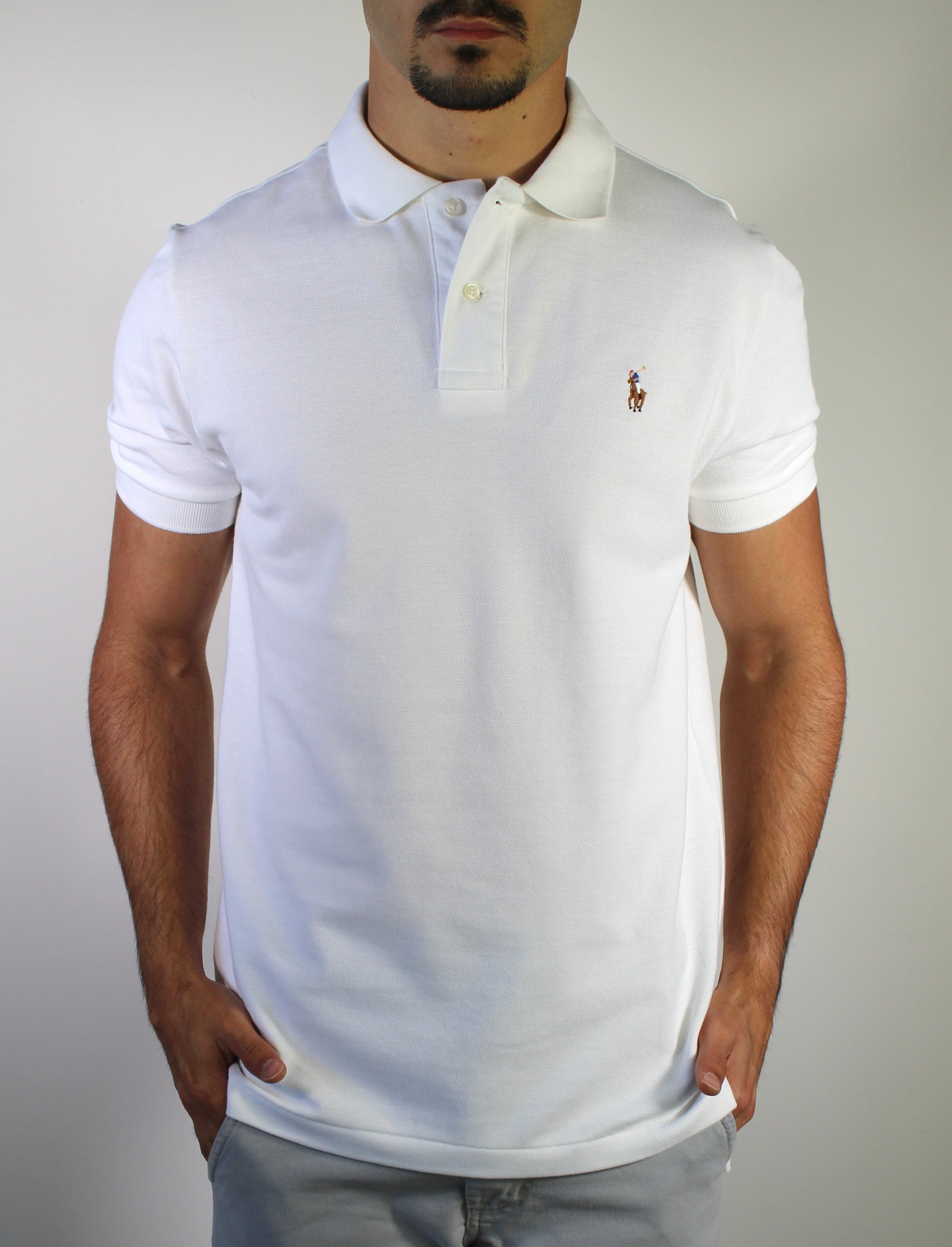 Camisa Gola Polo RL - Branca Small Pony Colorido