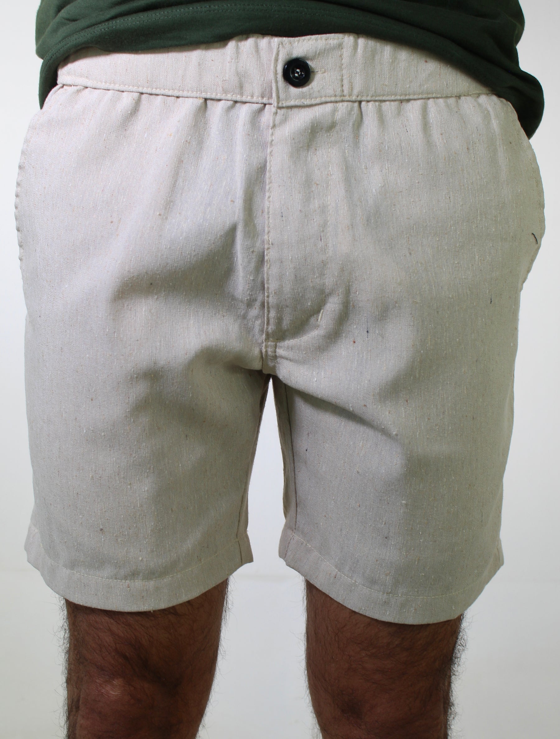 Bermuda em Linho Boss - Palha