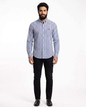 Camisa RL Manga Longa - Cheltenham Check Xadrez Azul