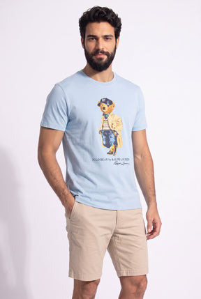 Camiseta RL Madison Avenue Bear - Azul Serenity