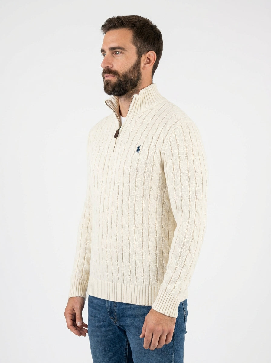 Suéter RL Hampton Signature - Off White