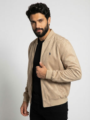 Jaqueta Suede RL Smart Modern Fit - Cáqui