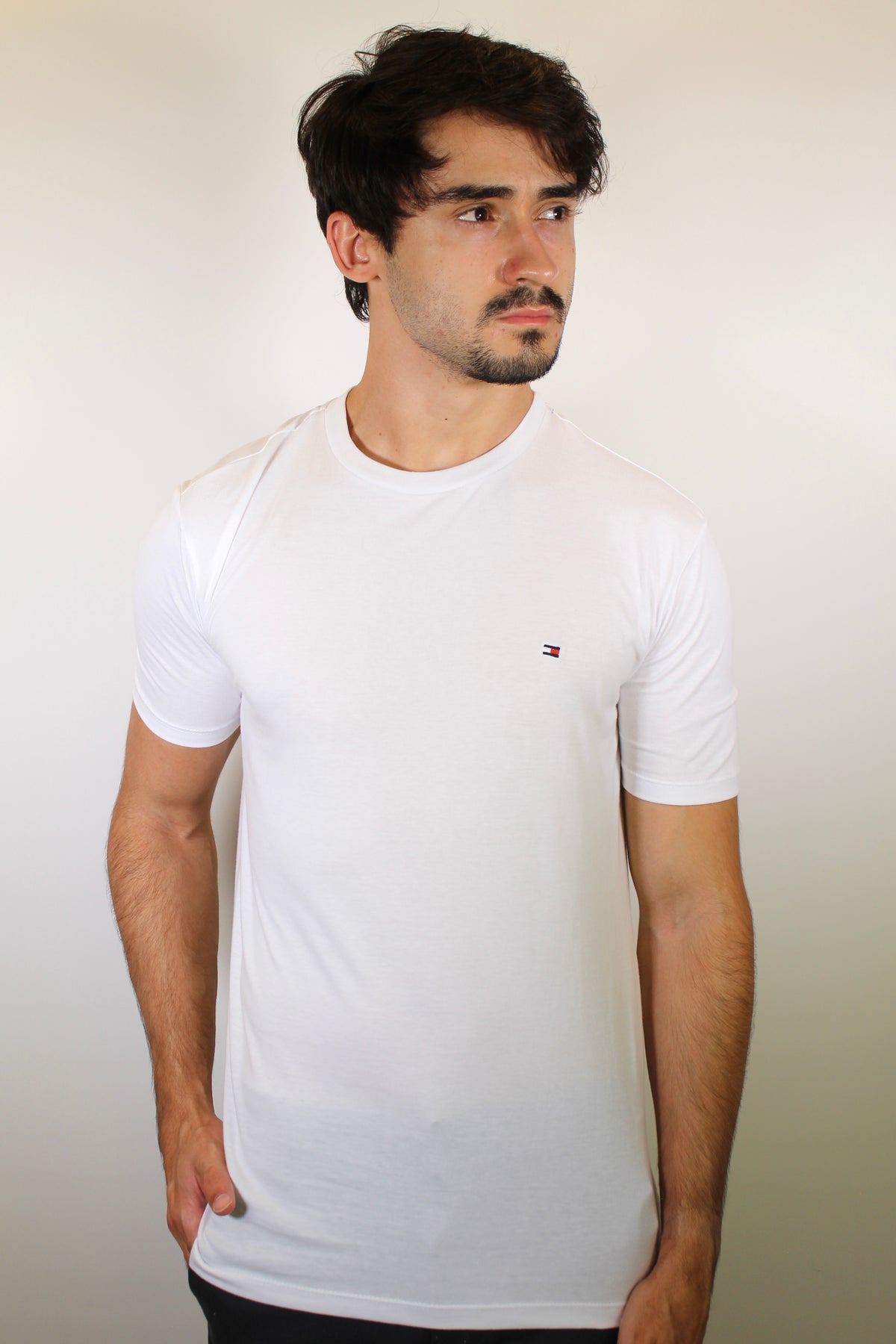 Camiseta TH Masculina Classic Nape - Branca