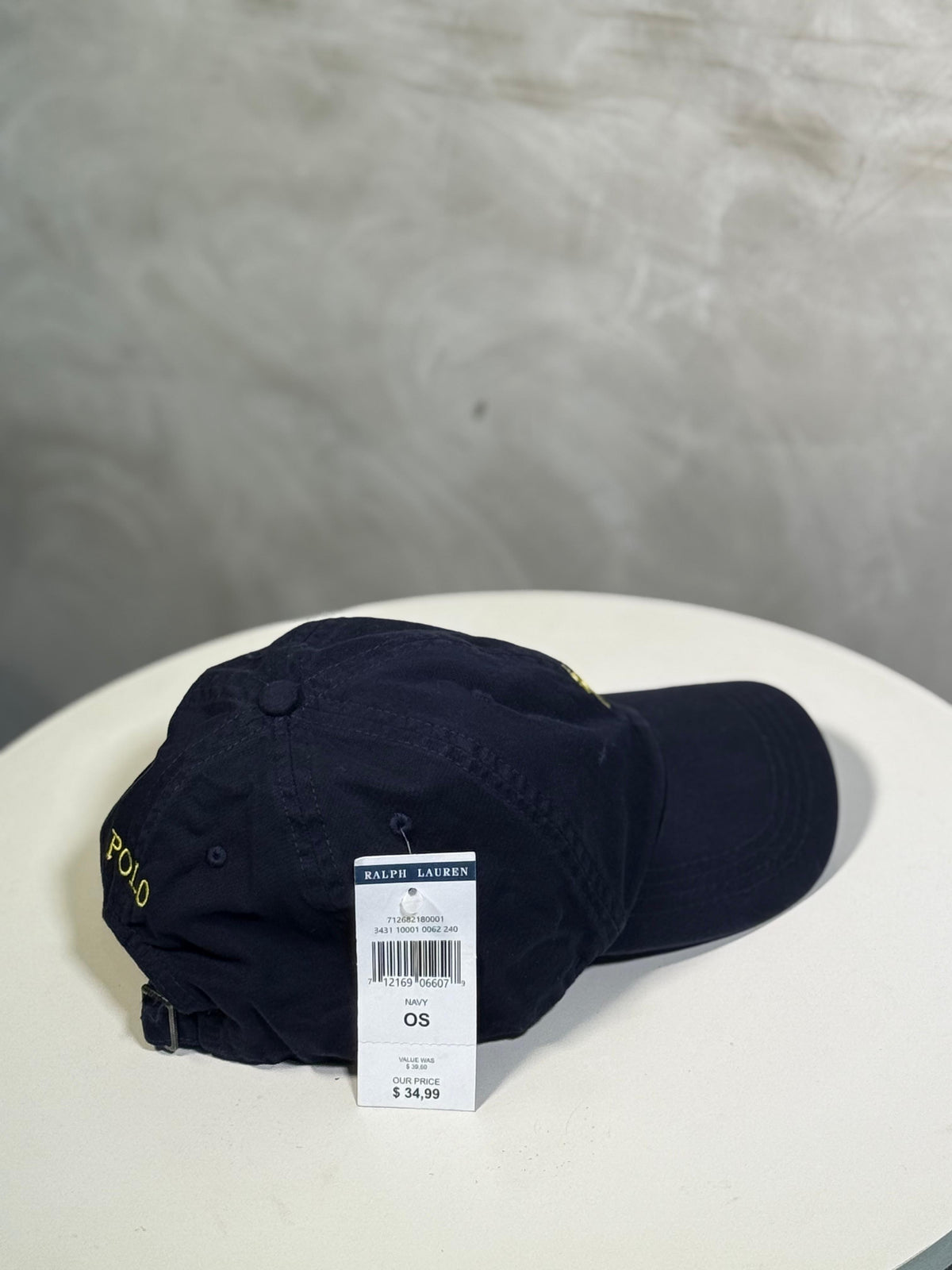 Boné Polo RL Classic - Azul Marinho Small Pony Amarelo