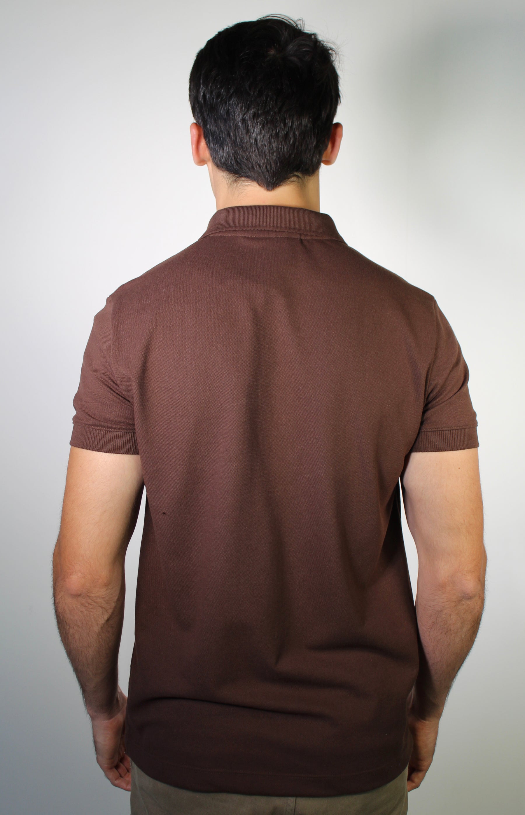Camisa Gola Polo LCT Front Zipper - Marrom