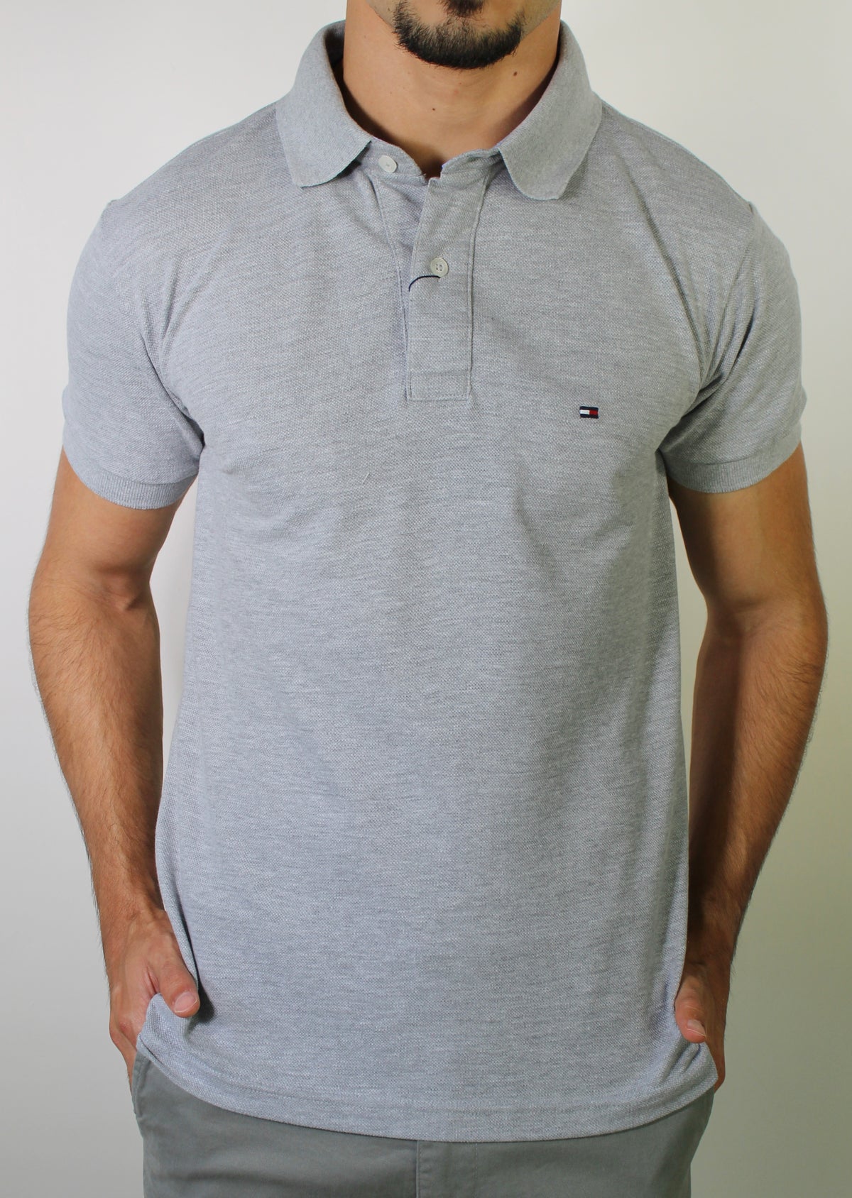 Camisa Gola Polo TH Masculina Coupe Sur Ivy - Cinza