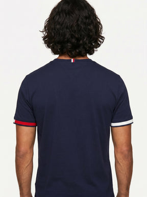 Camiseta TH Minimalist Sleeve Stripe - Azul Marinho