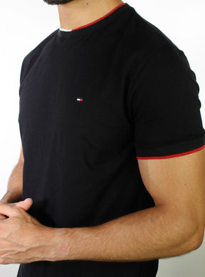 Camiseta TH Edge Detail - Preta
