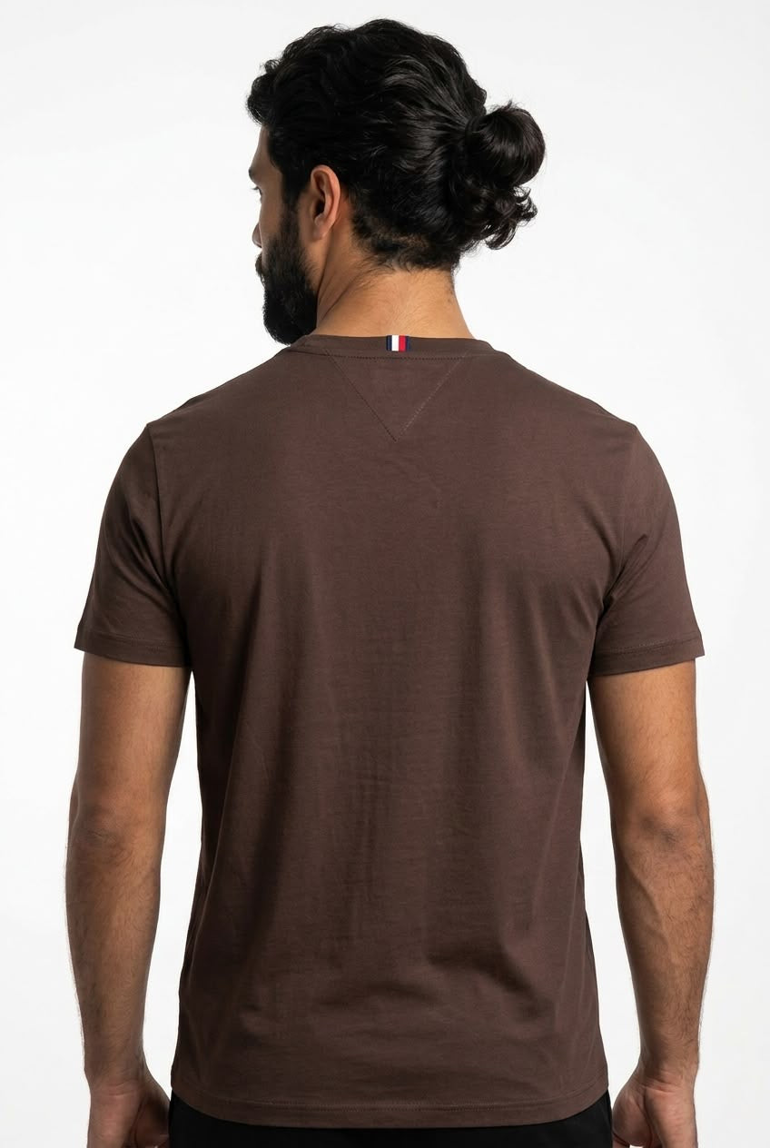 Camiseta TH Masculina Classic Nape - Marrom
