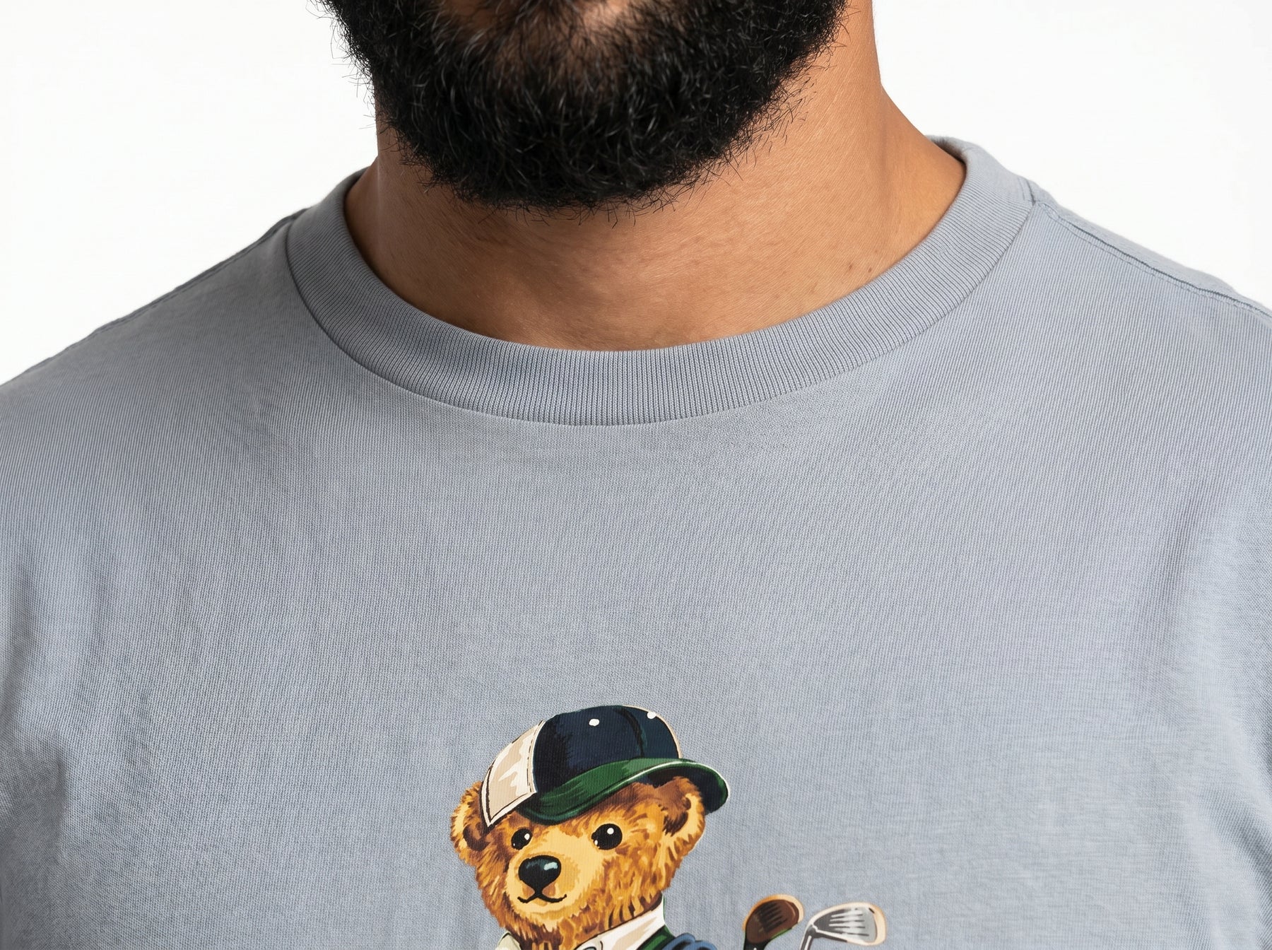 Camiseta RL Iconic Bear Golf Club - Azul Serenity