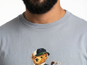 Camiseta RL Iconic Bear Golf Club - Azul Serenity