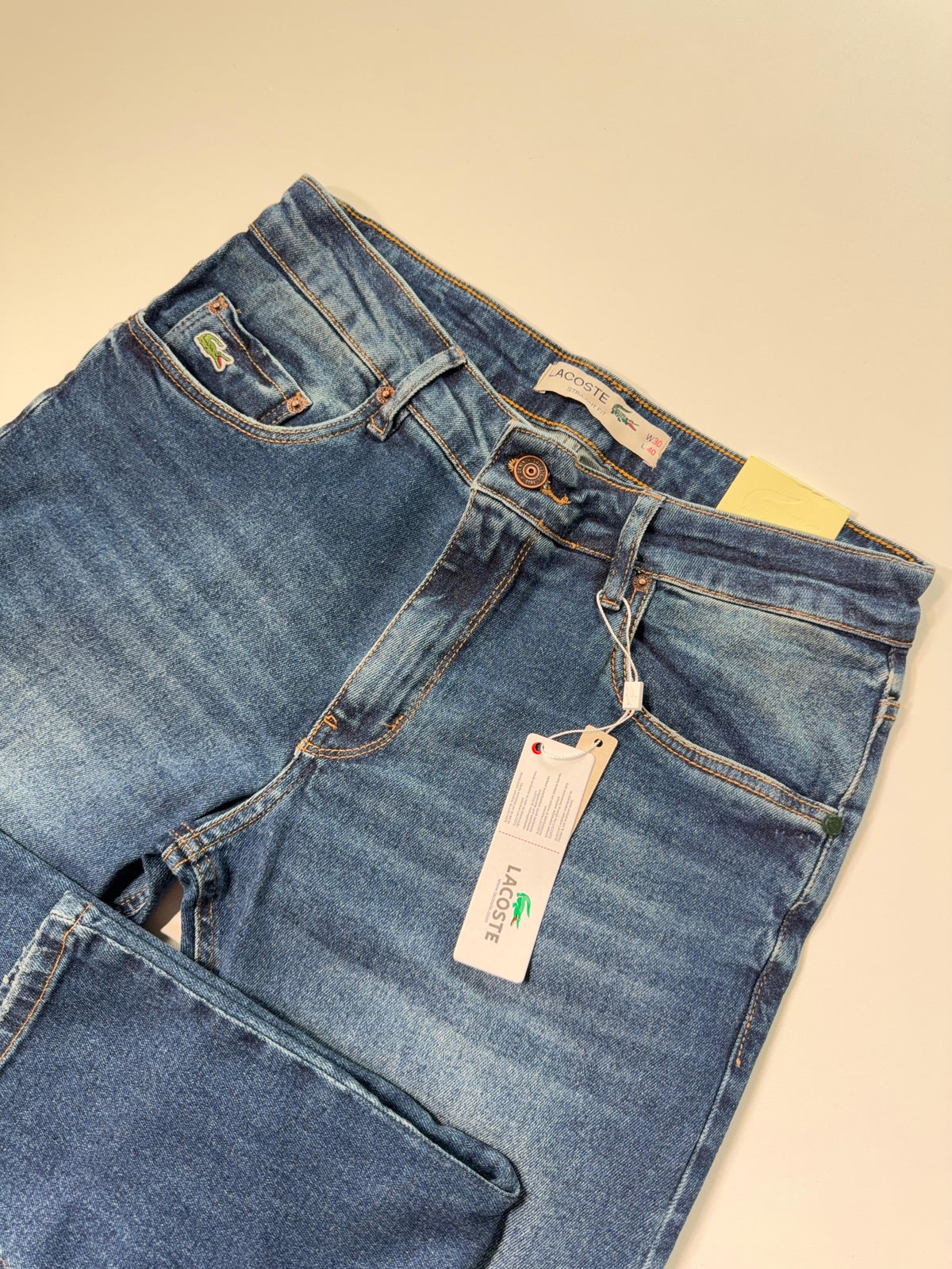 Calça Jeans LCT - Denim Croco Fit Azul