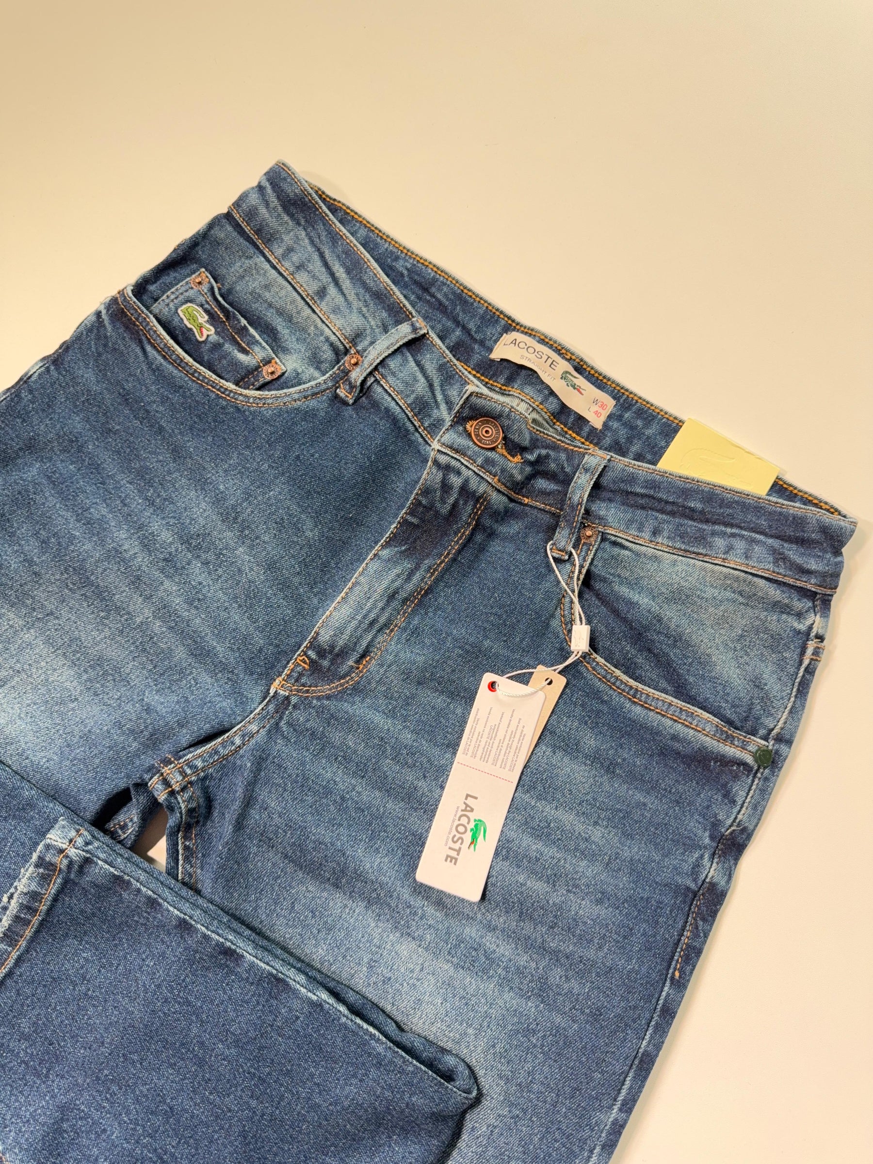 Calça Jeans LCT - Denim Croco Fit Azul