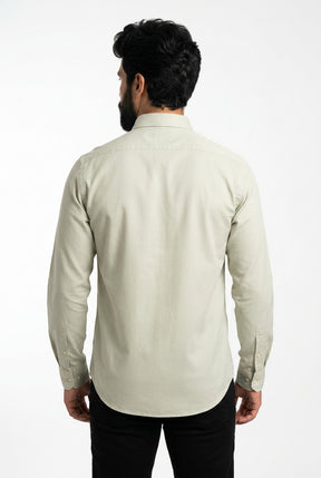 Camisa Social Lisa RL Manga Longa - Areia Small Pony Color