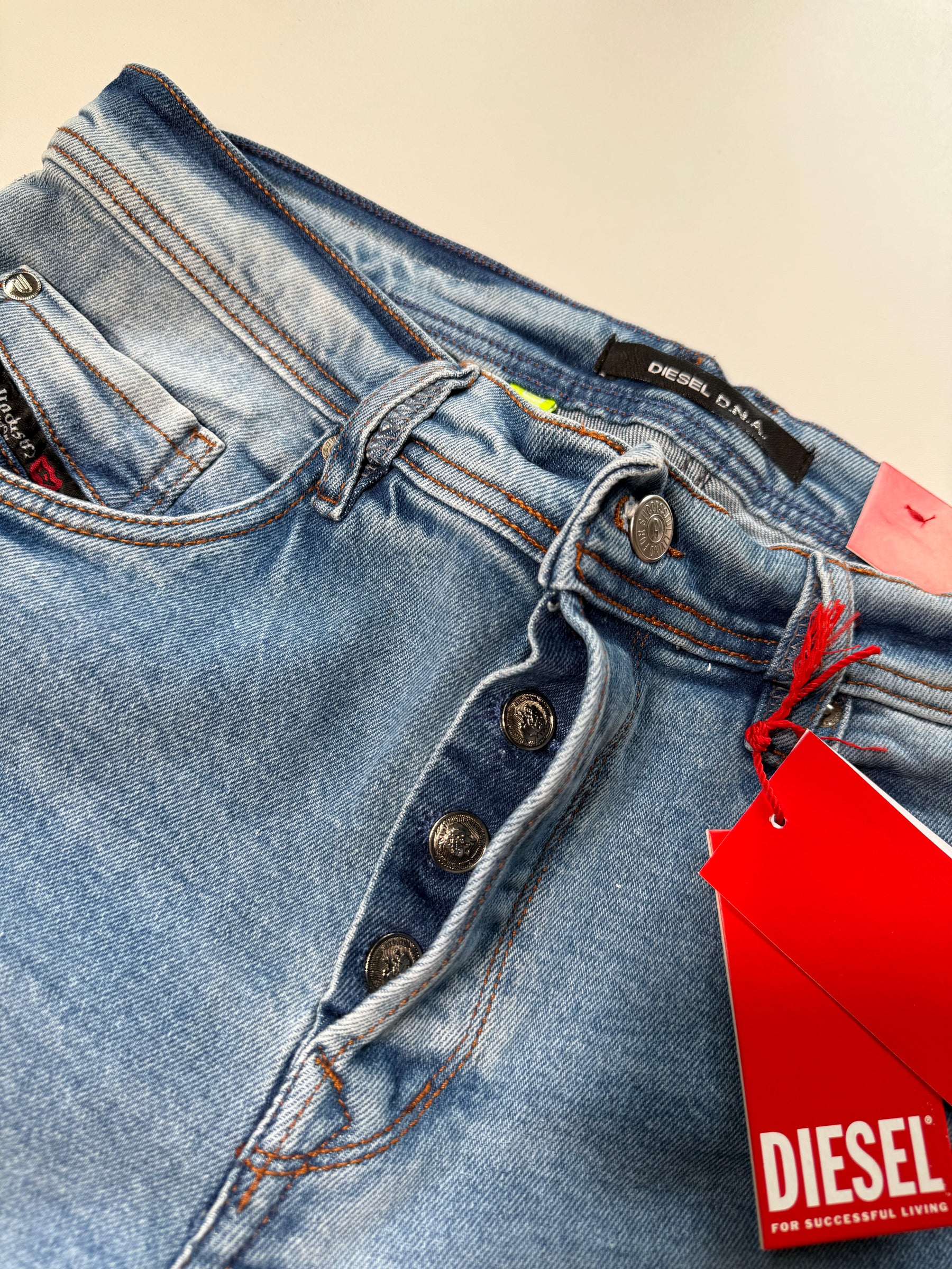 Calça Jeans DSL - Denim Light Wash Button Fly