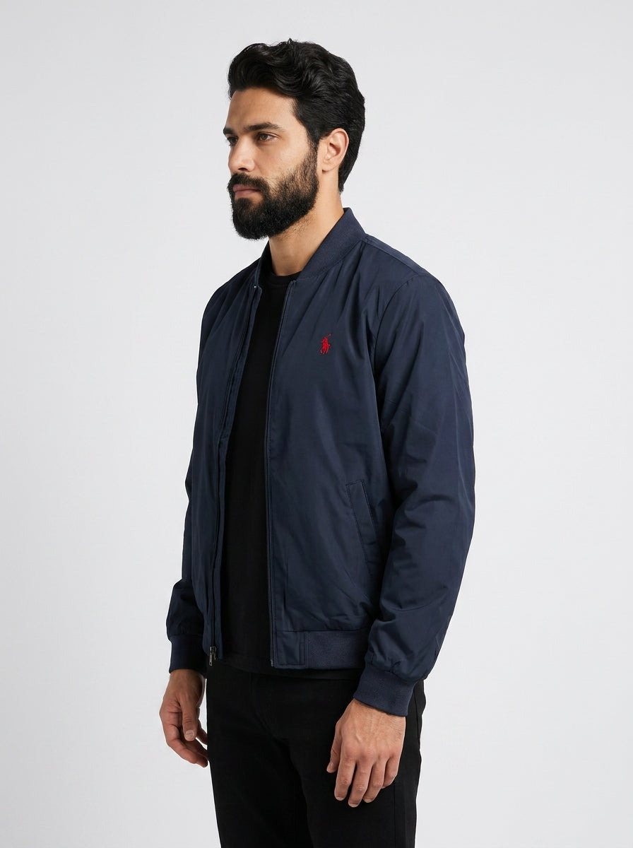 Jaqueta Bomber RL Portside Field - Azul Marinho